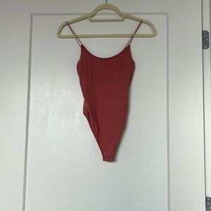Coral pink bodysuit